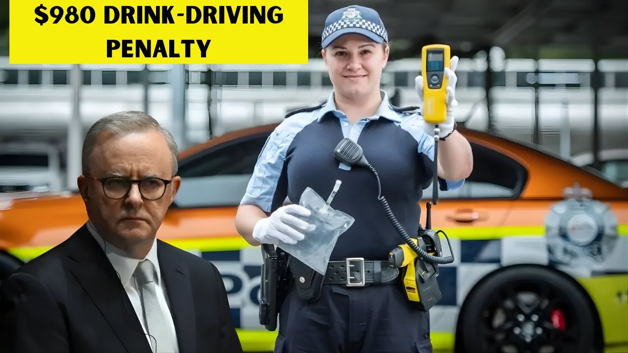 $980 Drink-Driving Penalty in Australia 2025 – What Drivers Must Know