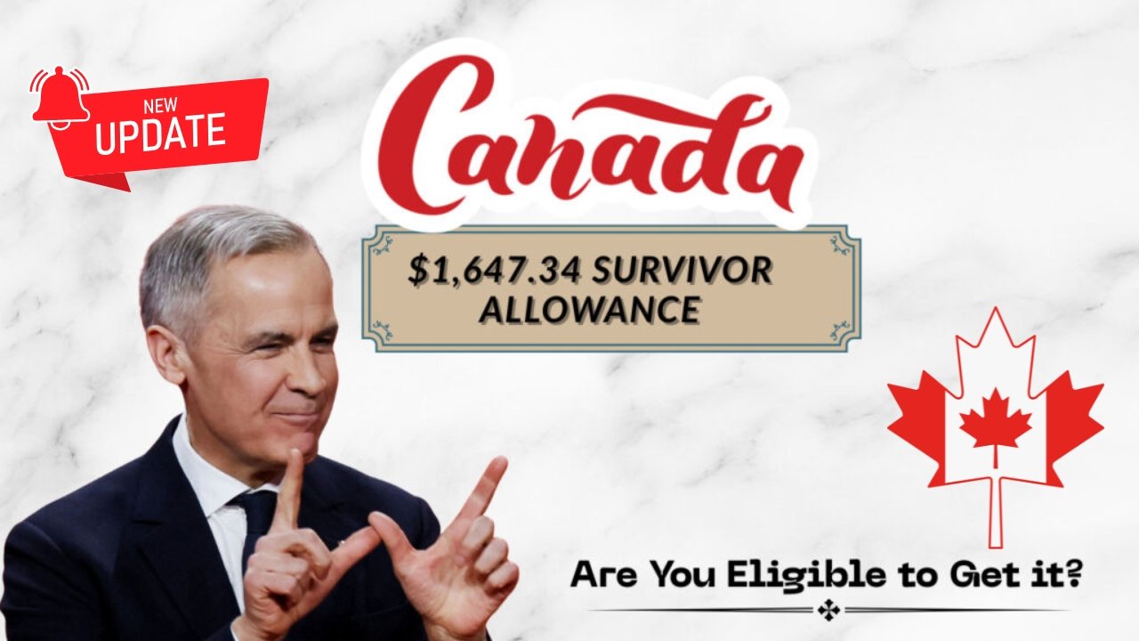 Canada Survivor Allowance 2025 – $1,647.34 Monthly Payments Start This October